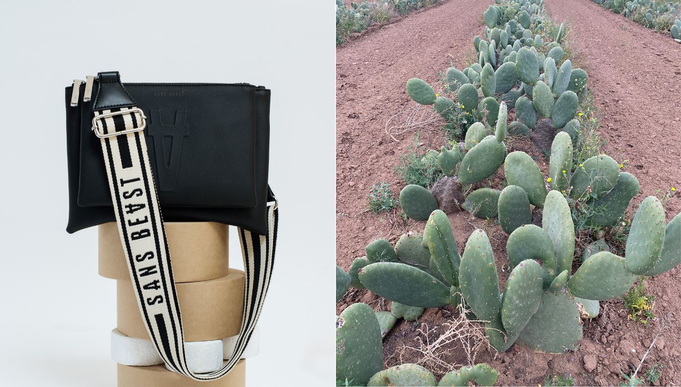 cactus leather backpack Virtuoso Minimalist Bag Khaki PU Lilienthal Berlin or baby shower gift. Desserto Cactus Leather Alternative
