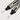 Corridor Bag Strap Licorice Black + Silver closeup view