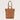 Universo Vegan Leather Tote Bag Brown + Gold Sans Beast