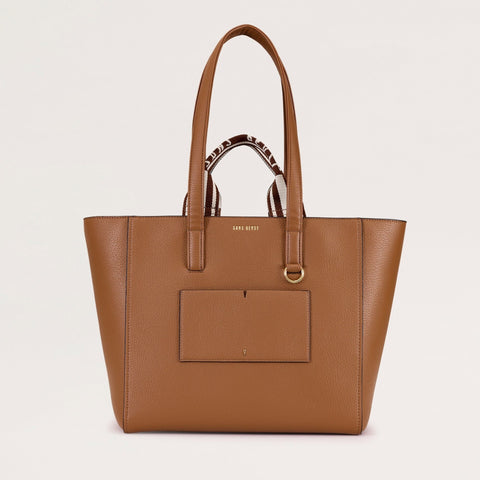 Archive Vegan Tote Bag Cinnamon Brown Gold Sans Beast