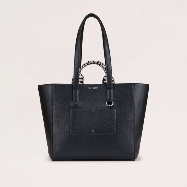 Archive Vegan Tote Bag Black Silver Sans Beast