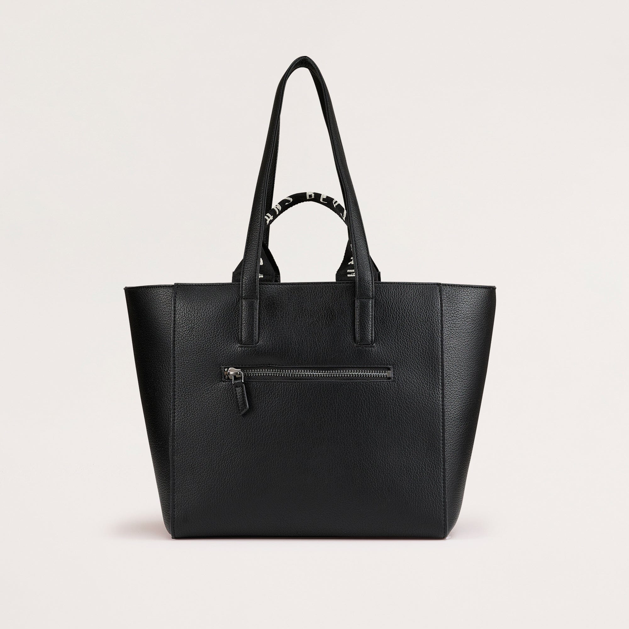 Black vegan outlet leather tote bag