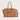 Daytripper Large Vegan Leather Tote Bag Cinnamon Brown rear view