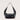 Eyelet Crescent Vegan Leather Handbag Noir Black Sans Beast