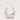 Eyelet Crescent Vegan Leather Handbag Chalk Cream Sans Beast