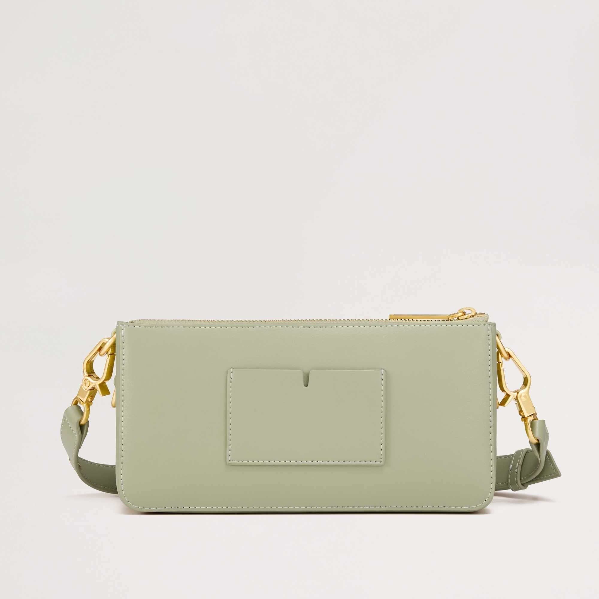 Gemini Apple Leather Handbag Green Sans Beast