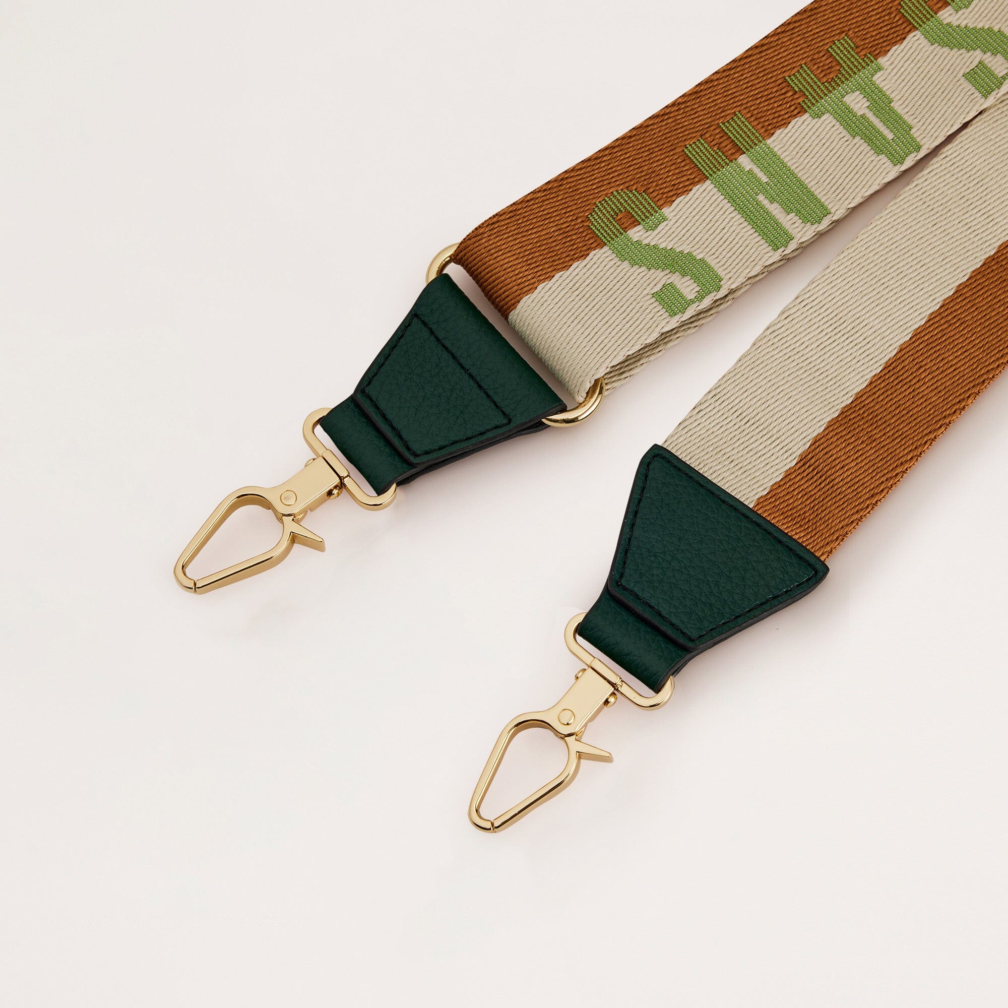 Highway Bag Strap Forest Green Mix closeup view