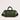 Puffball Recycled PET Barrel Puffer Bag Green front view