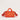 Puffball Recycled PET Mini Barrel Puffer Bag Orange front view