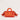 Puffball Recycled PET Mini Barrel Puffer Bag Orange rear view