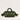 Puffball Recycled PET Mini Barrel Puffer Bag Green front view