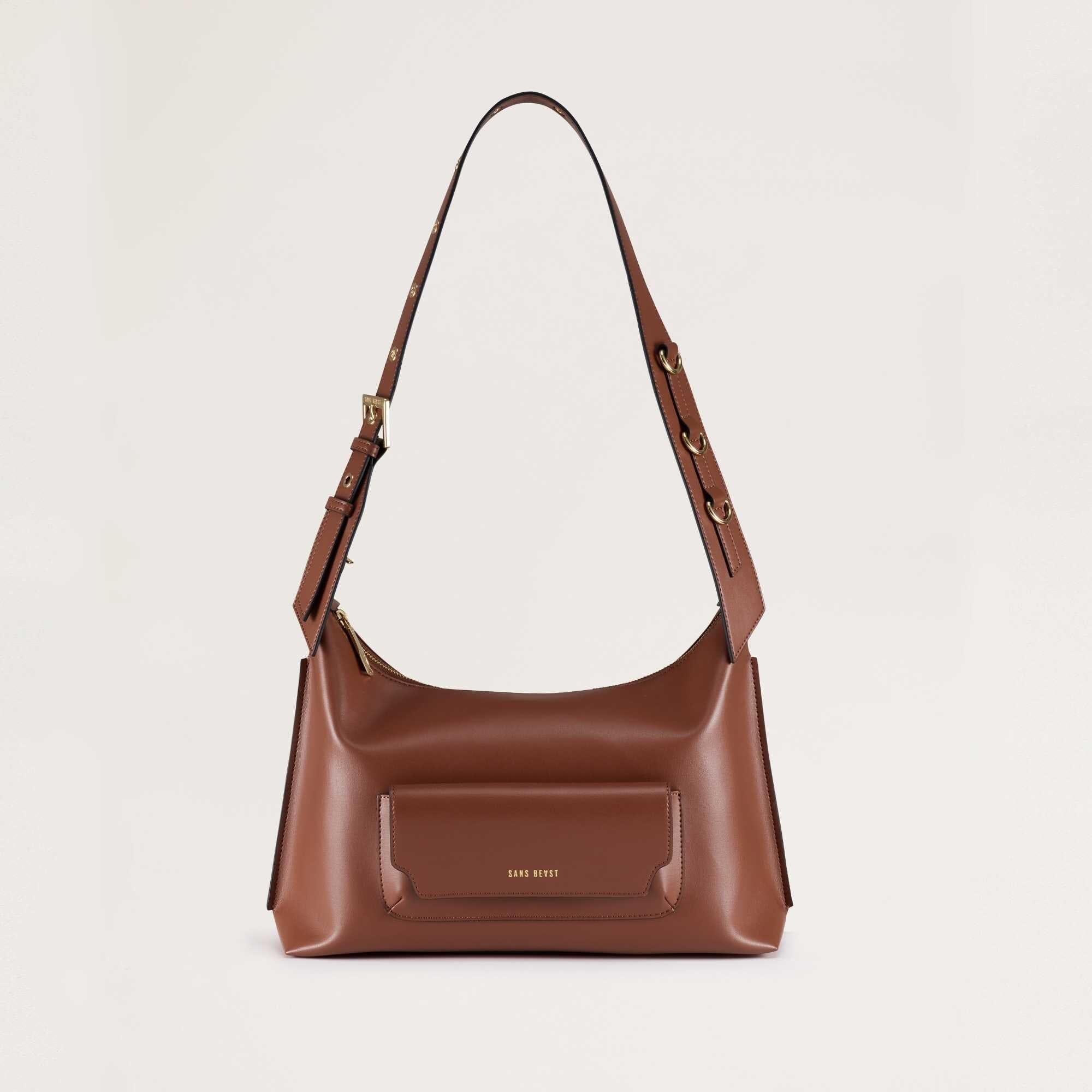 Transit Apple Leather Bag Brown Sans Beast